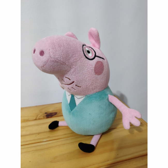 Pelúcia Papai Pig M (Peppa Pig)