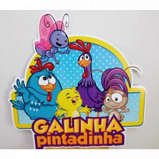 Placa Galinha Pintadinha G