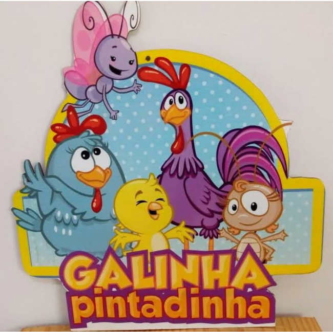 Placa Galinha Pintadinha P