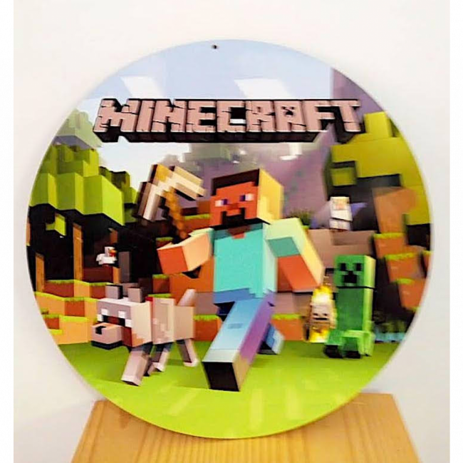 Placa Redonda Minecraft