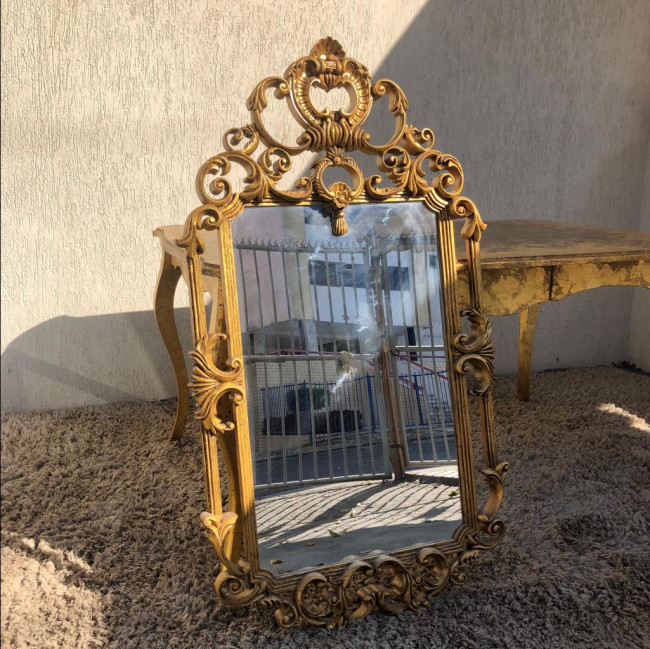 Espelho Realeza Dourado