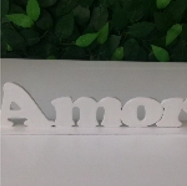 Amor mdf branco