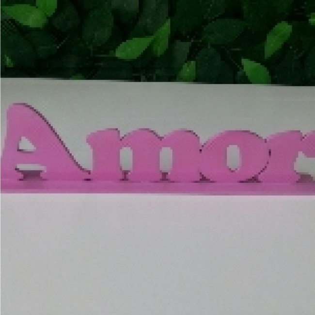 Amor mdf rosa claro