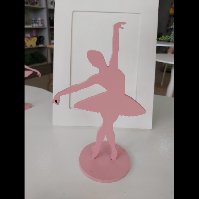 Bailarina mdf rosa mdf