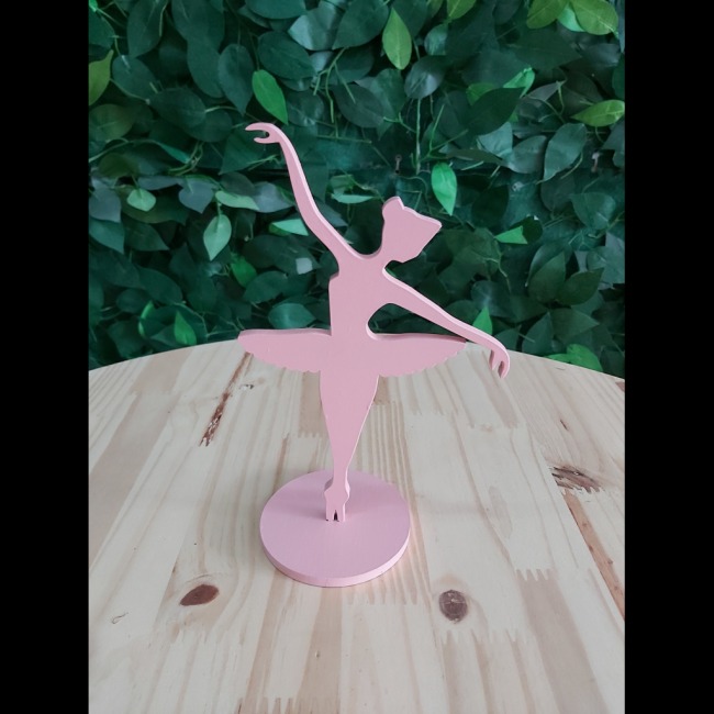 Bailarina mdf rosa mdf