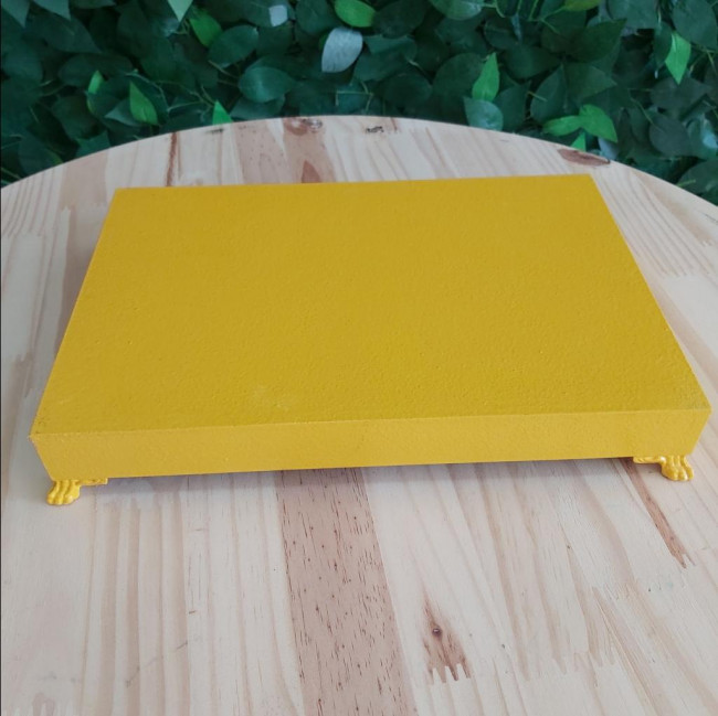 Bandeja mdf amarelo G