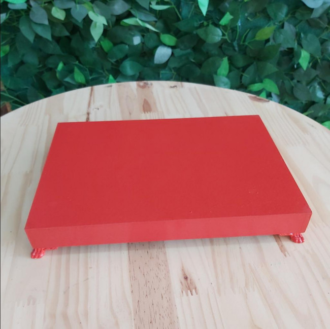 Bandeja mdf vermelho G