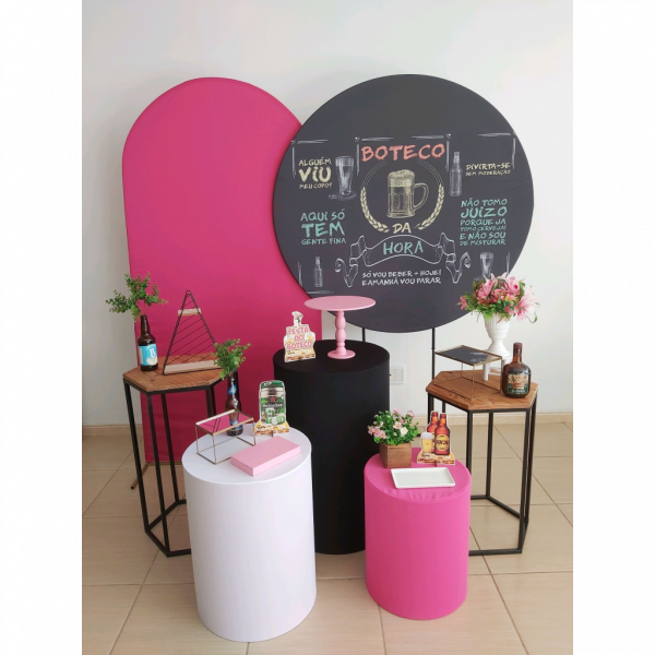 Boteco preto e pink