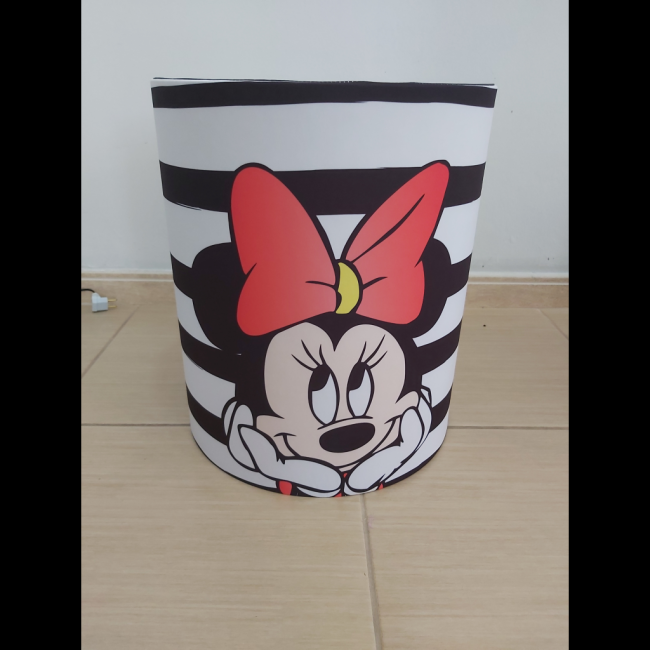 Capa cilindro P Minnie vermelha rosto