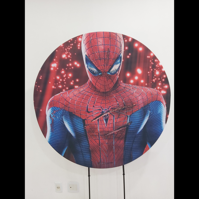 Capa sublimada Painel redondo Homem Aranha 2