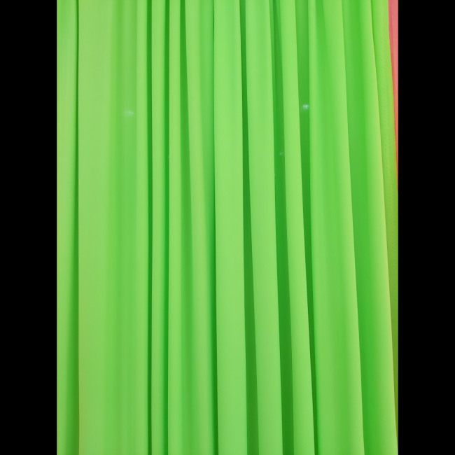 Cortinado malha neon verde