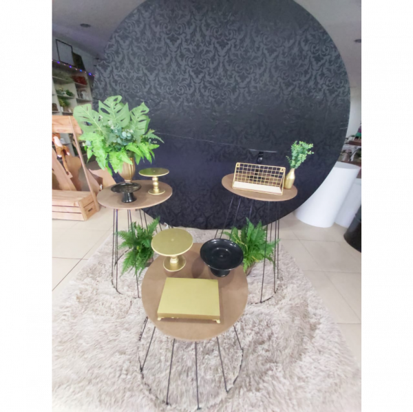 decoração preto e dourado