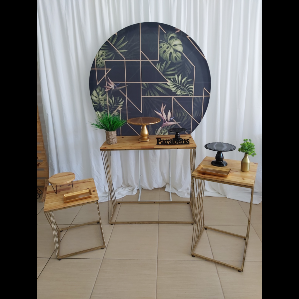 Decoração preto e dourado