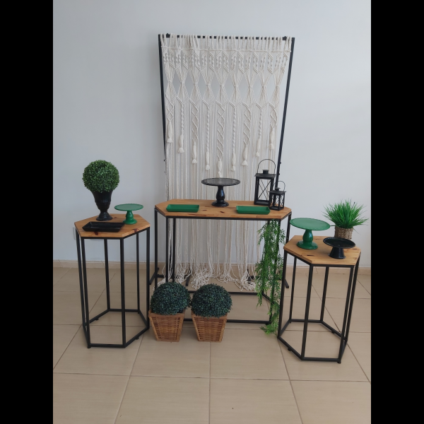 Decoração verde e preto