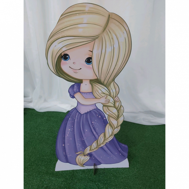 Display chão mdf princesa cute Rapunzel