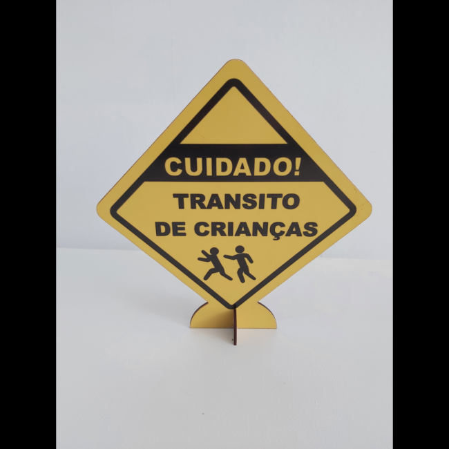 Display Cuidado trânsito de crianças