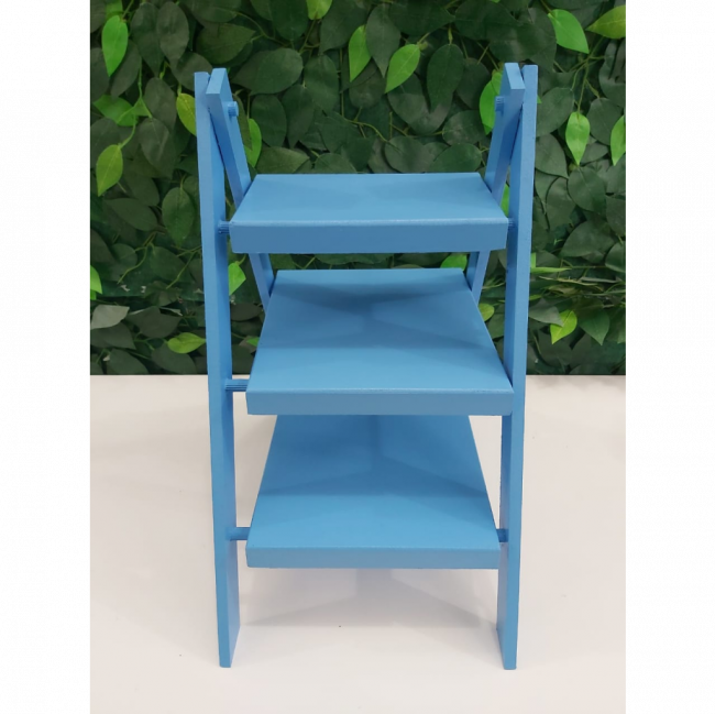 Escada mdf de mesa azul claro