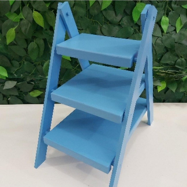 Escada mdf de mesa azul claro