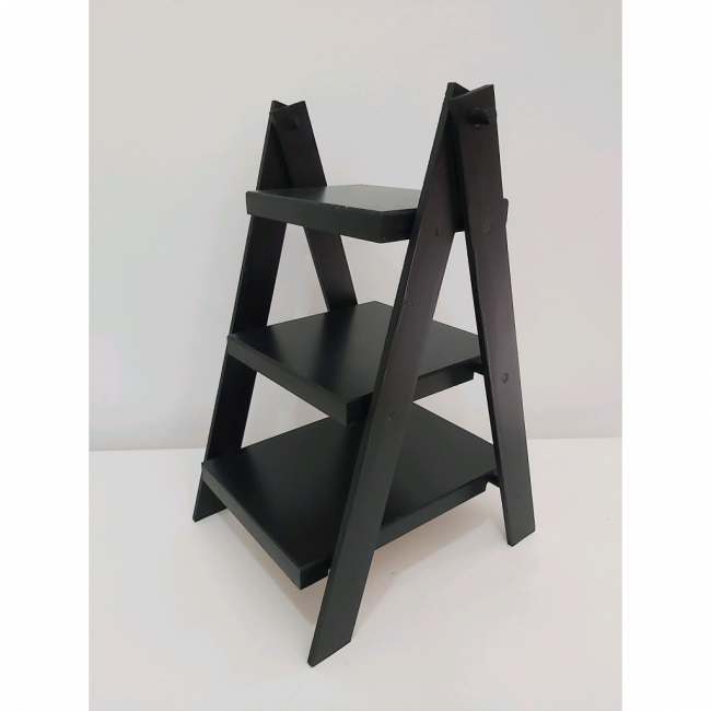 Escada mdf de mesa preto