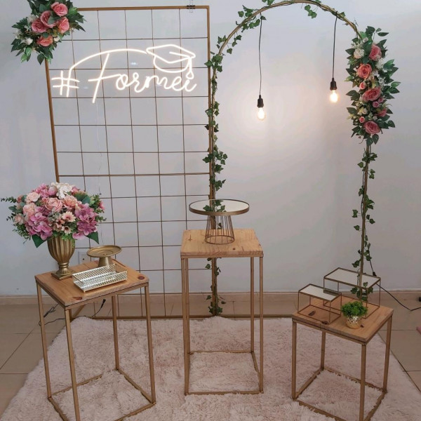 Formatura dourado floral