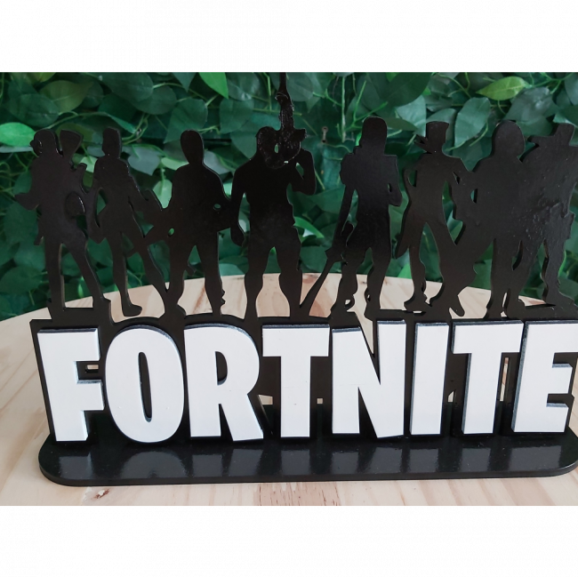 Fortnite letreiro mdf