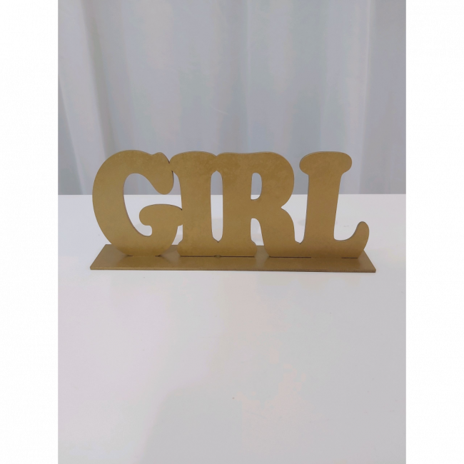 Girl mdf dourado