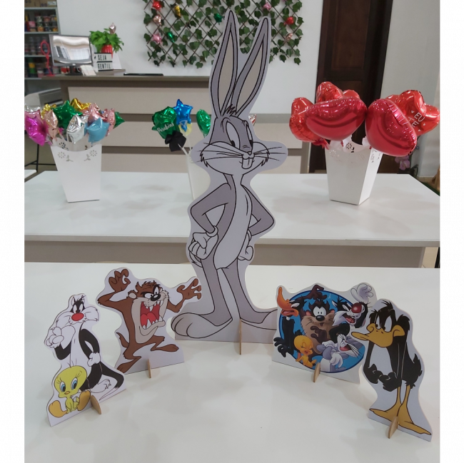 Kit display Looney Tunes 5 peças