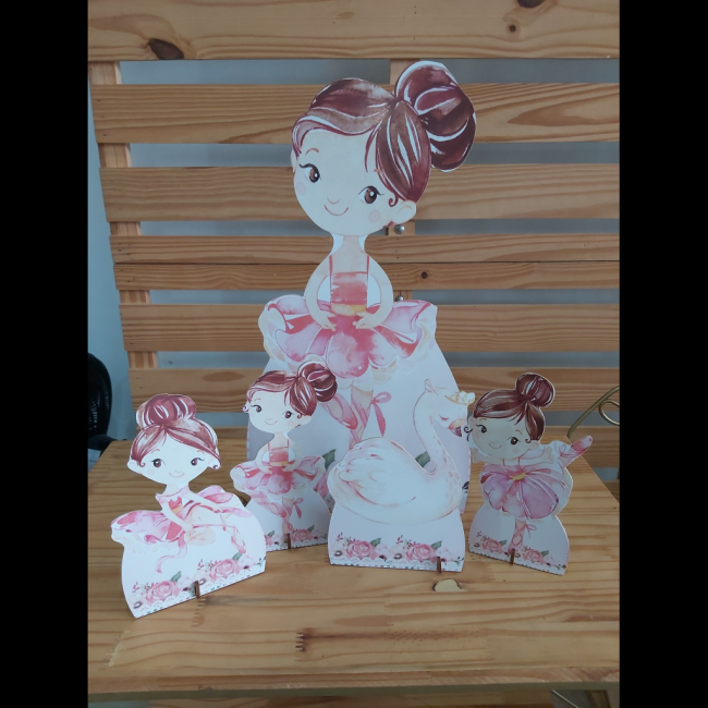 Kit display mdf Bailarina aquarela