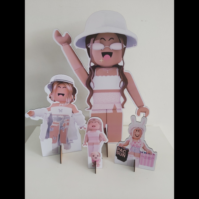 Kit display mdf roblox menina 1