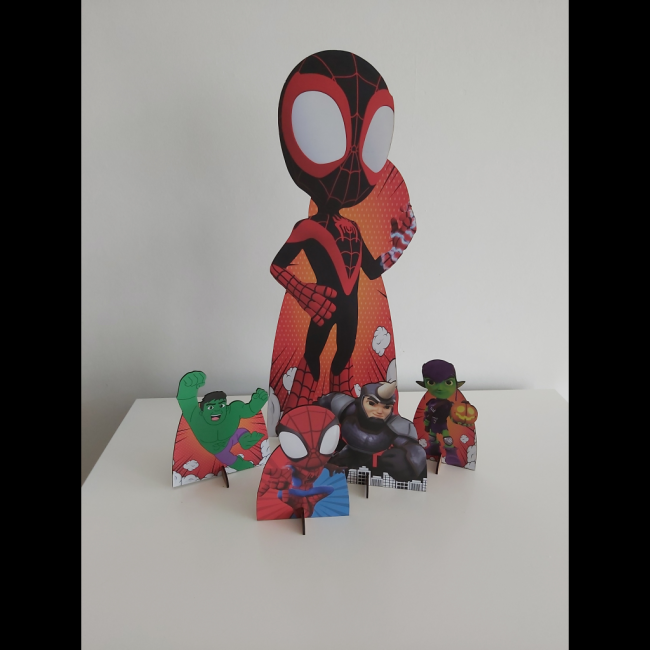 Kit display mdf Spidey e amigos 2