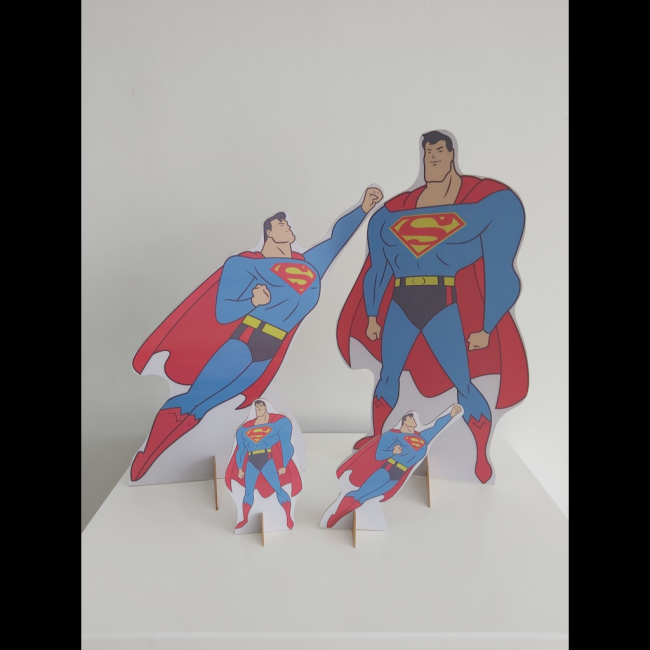 Kit display mdf Super Homem desenho