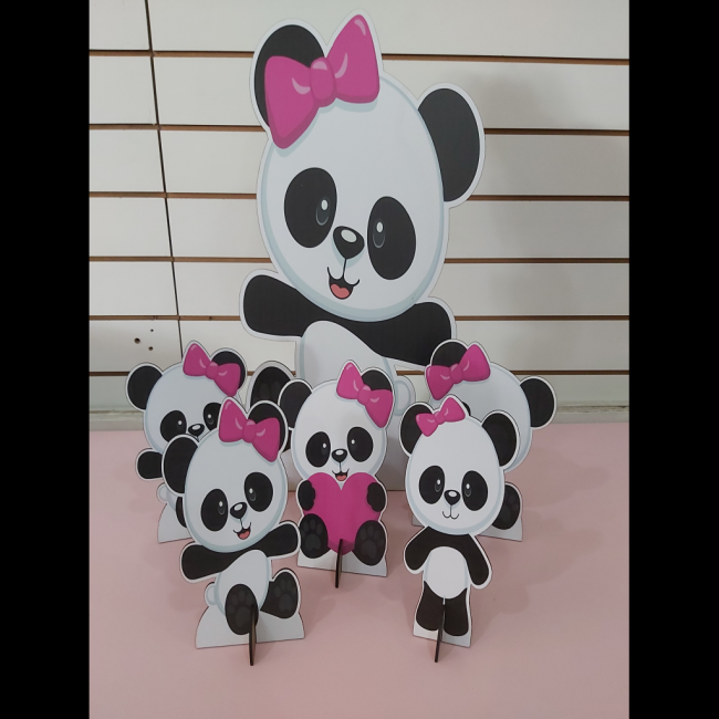 Kit display Panda rosa