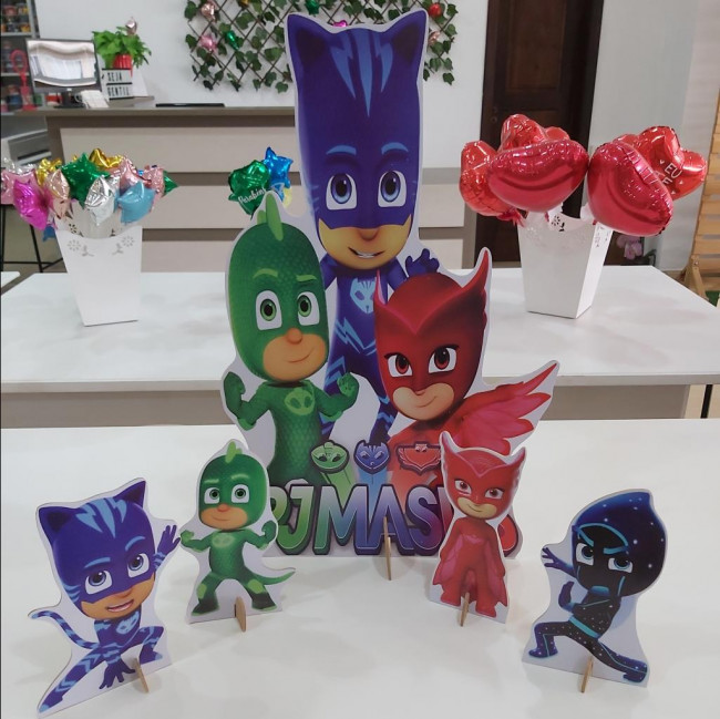 Kit display PJ masks 5 peças