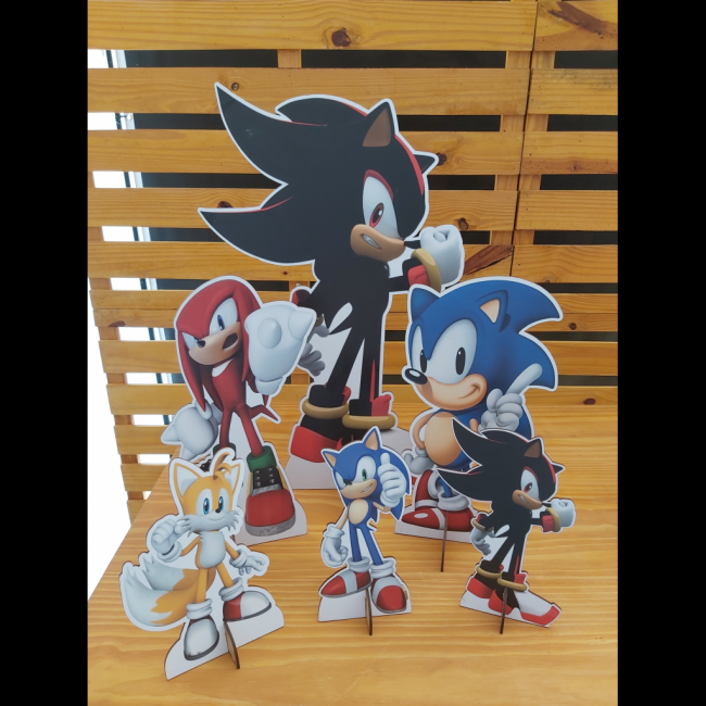 kit display Sonic 5 peças