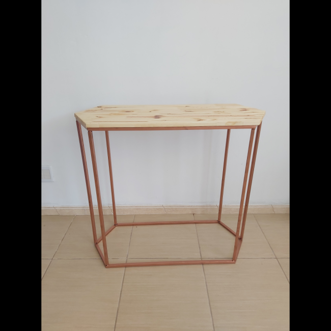 Mesa ferro sextavada rose gold G