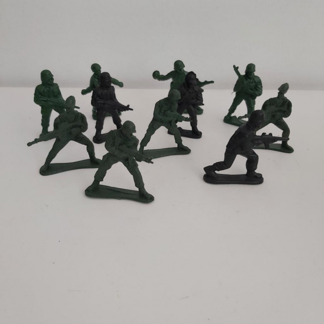 Mini soldadinhos exército plástico