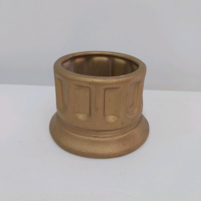 Mini vasinho ceramica dourado