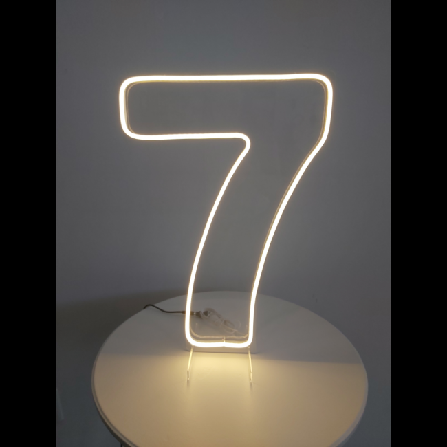 Numero acrílico com Led 7