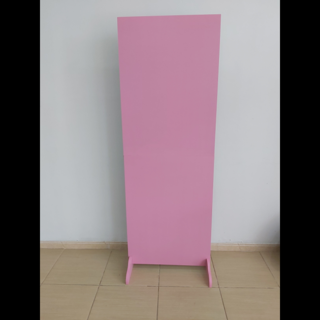 Painel mdf desmontável retangular G rosa