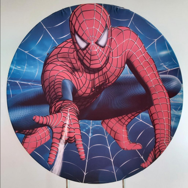 Capa sublimada Painel redondo Homem Aranha