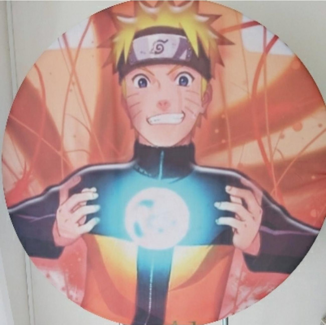 Capa sublimada Painel redondo Naruto