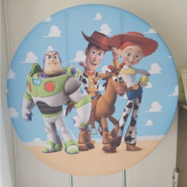 Capa sublimada Painel redondo Toy Story