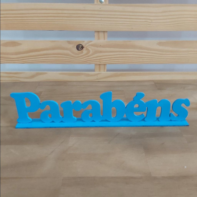 Parabens mdf azul