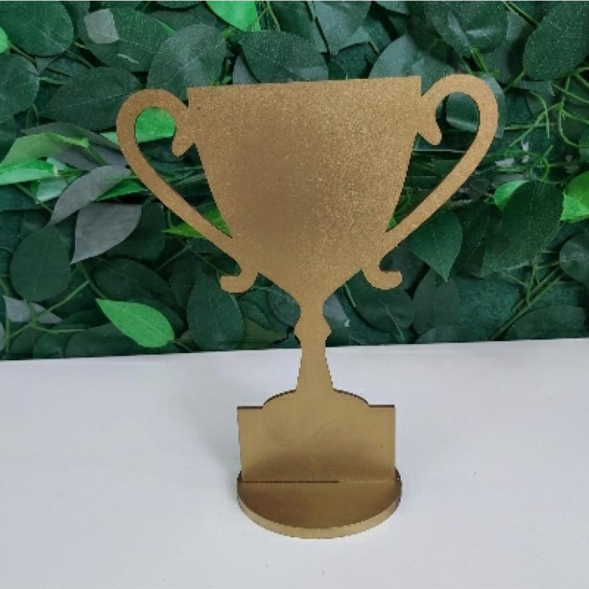 Troféu de mdf