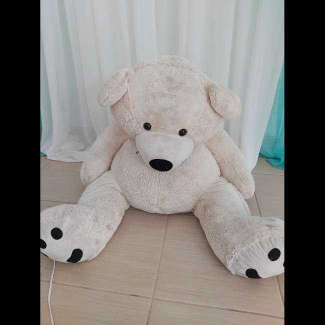 Urso gigante pelucia palha  (n)