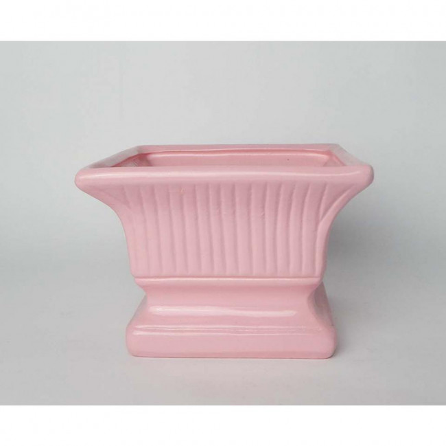 CACHEPOT QUADRADO ROSA BEBE