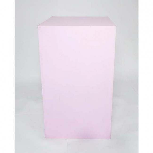 MESA CUBO ROSA BAIXA