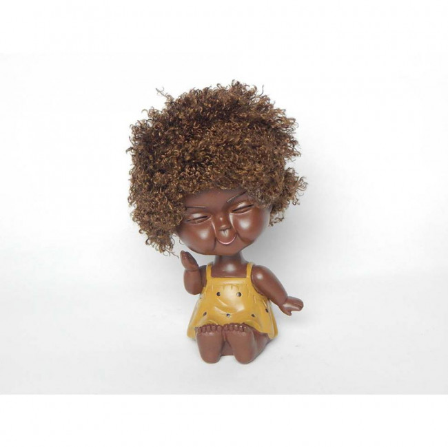 BONECA BEBE BLACK POWER AMARELA