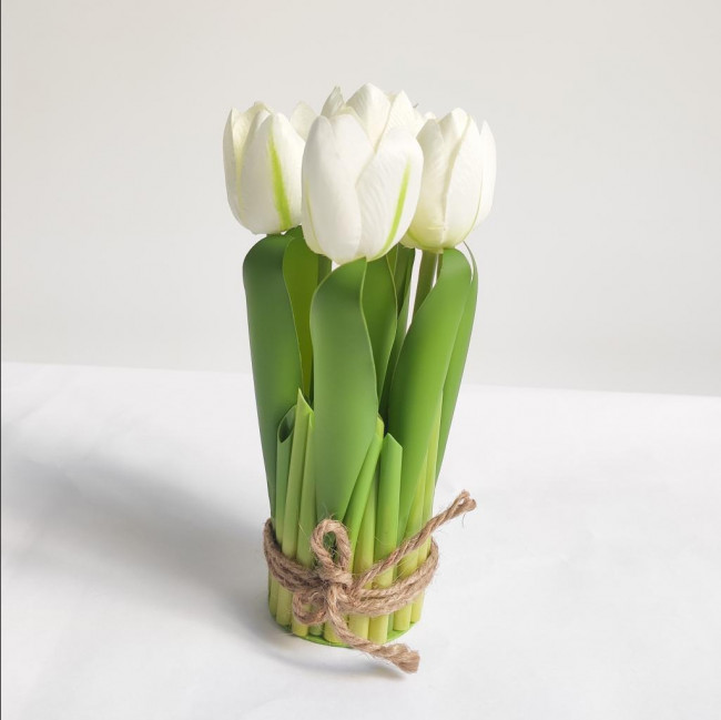 ARRANJO TULIPA BRANCO