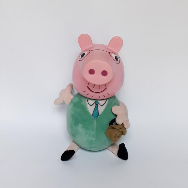 BONECO TURMA PEPPA - PAPAI PIG